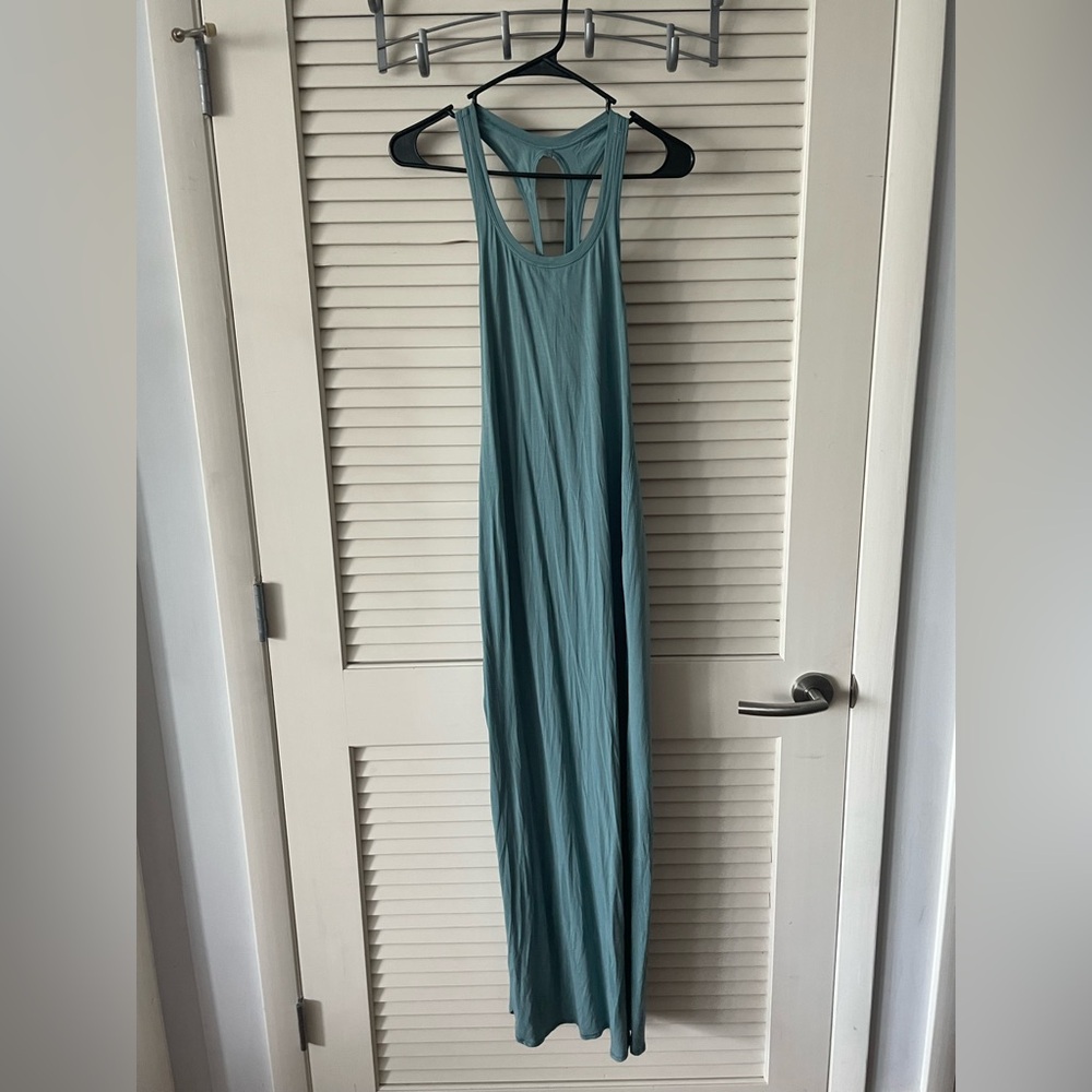Lululemon Teal Cross Backed Maxi Dress